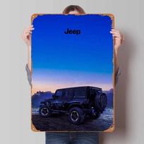 Jeep Skardinis Ženklas Automobilių Plakatas Kambario Dekoras Retro Metalinis Ženklas Plokštelė Garažo Sienos Meno Dekoras Namų Dekoracijos Interjeras 7.9x11.8In(20x30cm)