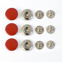 Meetee 100Sets 10-17mm Metal Button 14 Colors Press Studs for Leather Clothes Bags Decor Snap Fasteners Kit Sewing Accessories 17mm 831-100Sets