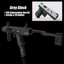 Karinis MOC Glock pistoletas Taktinis rinkinys Statybinės kaladėlės Plytų rinkinys Pistoletų-kulkosvaidžių rinkiniai Ginklų žaislai Vaikams Berniukams Suaugusiųjų dovanos