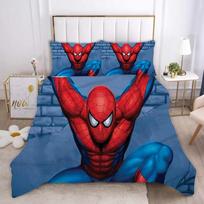 Marvel Comics Žmogus-voras Anime Patalynės Komplektas Antklodės Užvalkalas 1009 Poliesteris Tinka Vaikams Ir Suaugusiems 3 Dalių Komplektas AU Double(180*210cm)3pcs