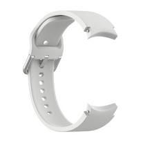 Silikoninis laikrodžio dirželis Pakeičiamas sportinio stiliaus apyrankės juosta 20 mm Sidabrinė apvali sagtelė Galaxy Watch 7/FE/6/5/5Pro/4 Watch 5 Pro 45mm pilka