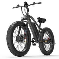 Apsilankiau MG740 Plus Elektrinis Dviratis 1000W*2 Dvigubas Variklis 48V 20Ah 26*4.0  E-bike Maksimalus 45-51km/h 70-150 Nuotolis Hidraulinis Diskinis Stabdys 2000W 48V 20Ah-GRAY