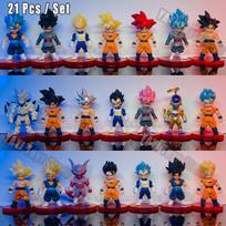 Dragon Ball Z Super Saiyan Son Goku Anime Figūrėlė Son Gohan Vegeta Broly Piccolo Majin Buu Rinkinys Veiksmo Figūrėlė Modelis Dovanos Žaislas