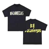 Balaniegas trumpomis rankovėmis T-shirt vyrams ir moterims, poroms, ta pati mada, su raidėmis spausdintas, grynos medvilnės, oversized, Y2k, laisvas, medvilninis, apvalia iškirpte T-shirt M rožinė