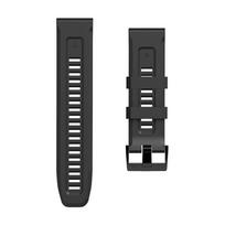 Sportinis silikoninis dirželis Garmin Descent G1 Solar Mk2i Mk2/Epix Gen 2/instinct 2 45mm/MARQ laikrodžiui, apyrankė QuickFit 26 22mm For Forerunner 945 juoda