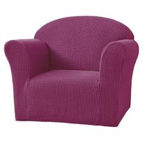 Mini vaikiško sofos užvalkalas 1 vieta Minkštas fotelio, sofos užvalkalas Vienspalvis Elastingas Tampus Mini dydis Pufas Užvalkalas Idealiai tinka vaikų kėdei violetinė