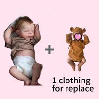 50cm Reborn mergaitė kūdikis minkštas kietas silikonas gyvas lėlė Naujagimio lėlė dovana baby girl+1 replaced clothing