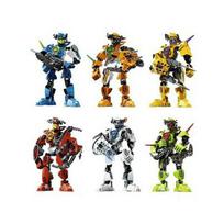 6 vnt./Rinkinys Hero Factory 2.0 Žvaigždžių kareivis Breez/Surge/Stormer/Evo/Nex/Furno Roboto Figūrėlė Statybinių Blokelių Modelis Žaislai Vaikams Dovanos black