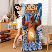 G-Grizzly ir L-Lemmingai Mikropluošto Paplūdimio Rankšluostis Sugeriantis Greitai Džiūstantis Minkštas Joga Plaukimas Kurortas Alpinizmas Rankšluostis W40*H60(CM) black