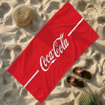 Madingas C-Coca Prekės ženklo C-Cola Logotipas Rankšluostis Minkštas Lengvas Smėlio Neveikiantis Didelis Paplūdimio Rankšluostis Greitai Džiūstantis Vonios Sporto Šeimos W30*H60(CM) gray