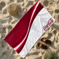 Madingas C-Coca Prekės ženklo C-Cola Logotipas Rankšluostis Minkštas Lengvas Smėlio Neveikiantis Didelis Paplūdimio Rankšluostis Greitai Džiūstantis Vonios Sporto Šeimos W40*H60(CM)