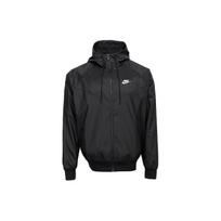 Nike Embroidered Letter Fitted Zip-Up Hoodie Jacket Men Jackets Black CU9474-010 M black