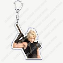 Action Game Keychains for Accessories Key Chain Jewelry Keyrings Cloud Strife Ffvii Tifa Sephiroth Vincent Valentine Fans Gifts gray