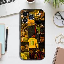 Futbolo N-Neymar-S Juodas telefono dėklas IPhone 17 16 15 14 13 12 13 12 11 Pro Max Plus XS XR Silikoninis minkštas galinis dangtelis iPhone16promax