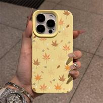 Autumn Maple Leaf iPhone Case for iPhone 11/12/13/15/16/17 Pro Max Mochi Shell Creative Design iPhone 17 Pro Max