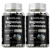 Coolkin L-treonatas magnis 2000 mg, didelis įsisavinimo greitis, būtini mineralai, tinka tiek vyrams, tiek moterims. 120*2 black