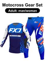 motokroso įrangos komplektas Enduro cross Džersis Kelnės Rinkiniai Lenktynininko įrangos komplektas Visureigių Vyriški Rinkiniai Moteriški kalnų Downhill Motociklo MX XXL-38