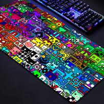 Pelės padėklas Geometry Dash Žaidimų stalo kilimėlis Nešiojamiems kompiuteriams Anime kilimas Žaidėjo PC spintelė Dideli žaidėjų priedai Kompiuteris CSGO Pelės kilimėlis 800x400x2mm