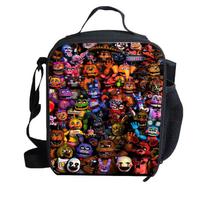 At Five Nights Freddys School Outdoor Backpack Lunch Bag Pencil Case Kid Gifts Balloons black