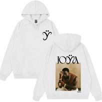 Dainininkas Tayc JOŸA Albumas 2026 M. Turas Prekės su logotipu Hoodies Vyrams Moterims Hip-Hop'o Palaidinės Ilgomis Rankovėmis Laisvos Laisvalaikio Vintažinės Spausdintos Palaidinės XL white