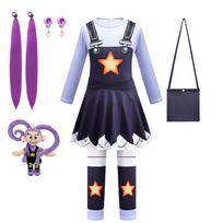 Nuotykių žaidimas Poppy Mergaičių apranga Helovino Cosplay Lily Gimtadienio šventė Vaikų kombinezonas Karnavalo pasirodymas Vaikų drabužiai 7-8T (140) black