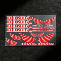 COE1 HONDA Lipdukai Moto Lipdukas Automobilio Kėbulo Buferio Langų Motociklo Nešiojamojo Kompiuterio Sienų Vinilinė Decal Automobilio Tiuningavimo Aksesuarai 20x30cm red