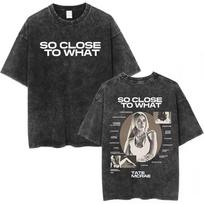 Tate McRae Graphic T Shirt Washed Black Y2K Streetwear Unisex Tee S-XXL S black