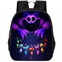 Colorful Catnap Poppy Playtime School Bag Unisex Oxford Cloth Backpack Style N purple