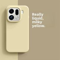 Telefono dėklas, skirtas Oppo Find X9 Pro, prabangus, skystas, minkštas silikonas, malonus liesti, įmontuotas pūkuotas dangtelis, skirtas Find X8 X9Pro 5G, buferis OPPO Find X8 Ultra geltona