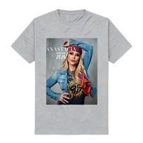 Vasaros Turas 2026 Nauja Gira Cantik De ANASTACIA NTK Klasikiniai Marškinėliai Grunge Boho Rock Stiliaus Grafiniai Marškinėliai Vibe 100% Medvilnė Unisex XXL pilka