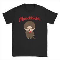 Monchhichi Valentino diena Mielas Mažas Pūkuotas Duo Marškinėliai Unisex Apvalia Kaklo trumpomis Rankovėmis Marškinėliai Šventiniai Drabužiai S brown