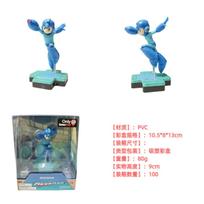 Hot Rockman Mega Man PVC Anime Figures Action Figure Model Toys Gift In  box blue