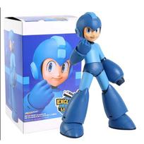 Hot Rockman Mega Man PVC Anime Figures Action Figure Model Toys Gift In  box blue