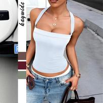 Y2K Spicy Girl Camisole Bandeau Vest: Summer 2026 Women's Fashion S balta