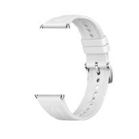 Replacement Sport Wristband Compatible with Garmin Venu 4 41mm 3S 2S Forerunner 265S 18mm Soft Silicone Adjustable Watch Strap Garmin Venu 4 41mm balta