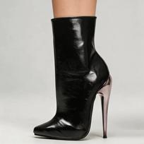 Unisex Plus Size Mid Calf Boots Pointed Toe Stiletto High Heels 15cm/6  Sexy Party Evening Vintage Sexy Boots 39 gray