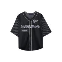 Louis Vuitton logo-print baseball shirt 1AB5KX XL juoda