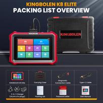 Automobilių diagnostikos įrankiai KINGBOLEN K8 PRO K8 ELITE Visų sistemų ECU kodavimas Aktyvus testas 31 Reset paslaugos Nemokami atnaujinimai visam laikui K8 ELITE-Wired Global Version
