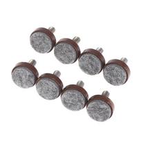 4/8 vnt. Veltinio reguliuojami apvalūs baldų kojelių varžtai Neslystantys M6 M8 Stalo Kėdės Spintos Balanso Kojelių Pagalvėlės 8Pcs Brown M8x25x20