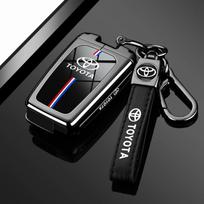 Naujas atvykimas Minkštas automobilio rakto dėklas dangtelis Toyota CHR Hilux Fortuner Land Cruiser 200 Camry Corolla Crown RAV4 Highland black