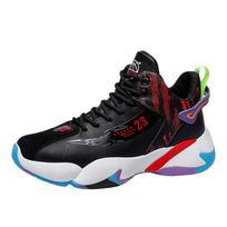 Youth Mid-Top Basketball Sneakers | Supportive Breathable Mesh Court Shoes, Lightweight Cushioned Trainers for Teen Boys & Girls 42