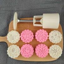 Decoration Mid-Autumn Festival Kitchen Gadgets Cookie Press Mooncake Mold Pastry Tool Cookie Stamps D