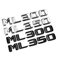 3D ABS Juodo Chromo Mercedes Benz Automobilio Raidės Bagažinės Emblema Ženklelis Lipdukas ML250 ML270 ML300 ML320 ML 350 500 Logotipo Aksesuarai ML350 gray