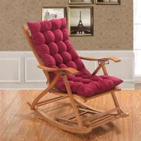 Keturkampio supamojo krėslo pagalvėlė studijoms/svetainei - Rotango gultas Single Seat 53*53 cm raudona