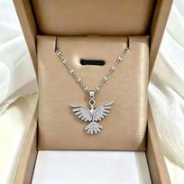 Phoenix Spread Wings Pendant Clavicle Necklace Light Luxury Fashion Jewelry For Women sidabras