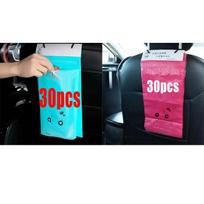 30PCS Car garbage bag adhesive disposable creative car storage hanging car garbage bin car interior supplies
