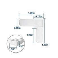 16pcs 90 Degree Angle Window Frame Corner Plastic Screen Door Corner  Sliding Windows white