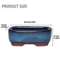 Ceramic Flowerpot Creative Succulent Planter with Drain Hole Flowers High Quality Chinese Style Bonsai Pots Ceramic Crafts gray