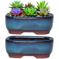 Ceramic Flowerpot Creative Succulent Planter with Drain Hole Flowers High Quality Chinese Style Bonsai Pots Ceramic Crafts