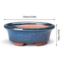 Ceramic Flowerpot Creative Succulent Planter with Drain Hole Flowers High Quality Chinese Style Bonsai Pots Ceramic Crafts